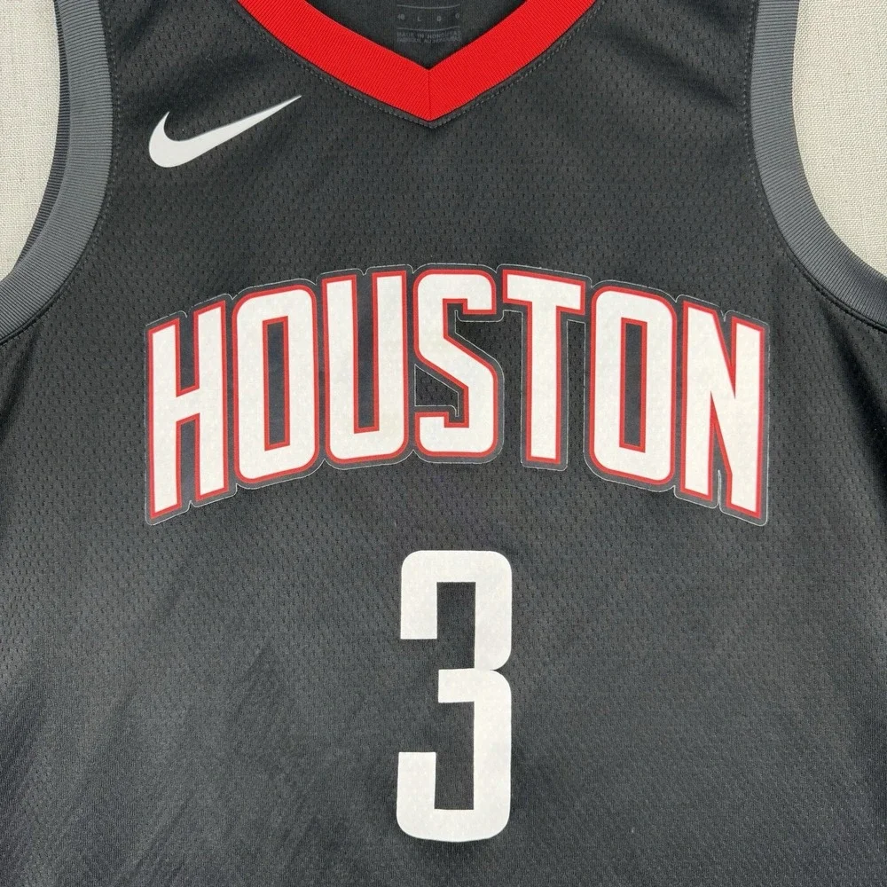 Nike Houston Rockets Chris Paul #3 Jersey Men's Size Large 48 Black NBA Swingman
